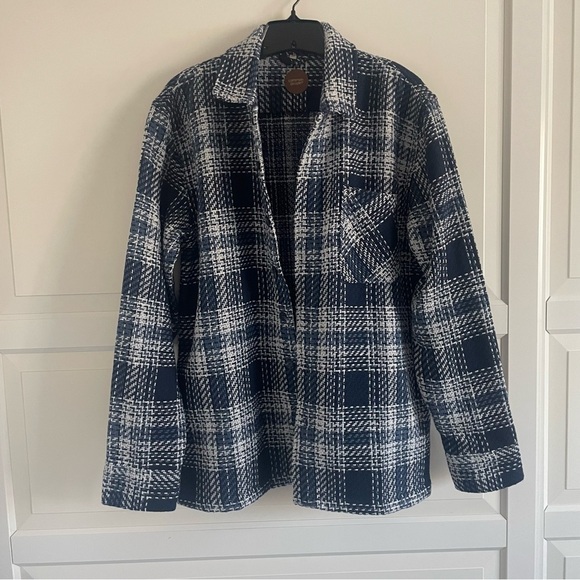 Common People blue plaid shirt jac jacket 20608 - Picture 1 of 6